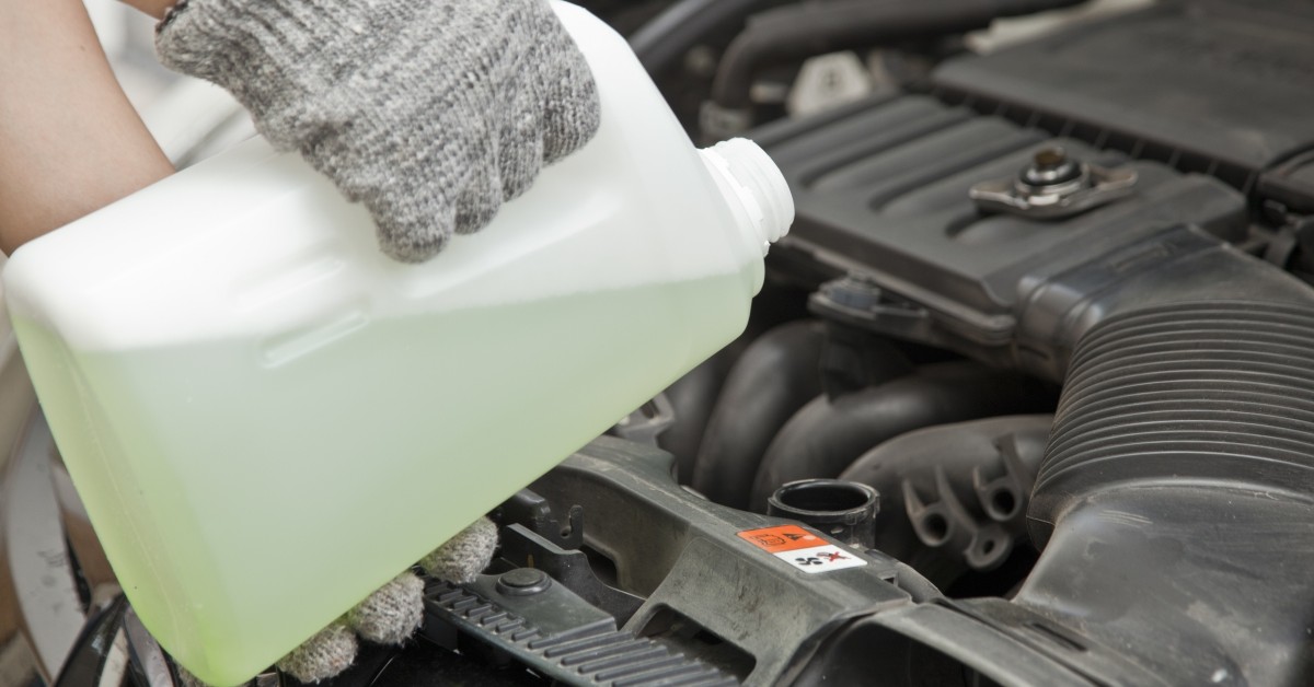 Image Of Antifreeze Fill Up
