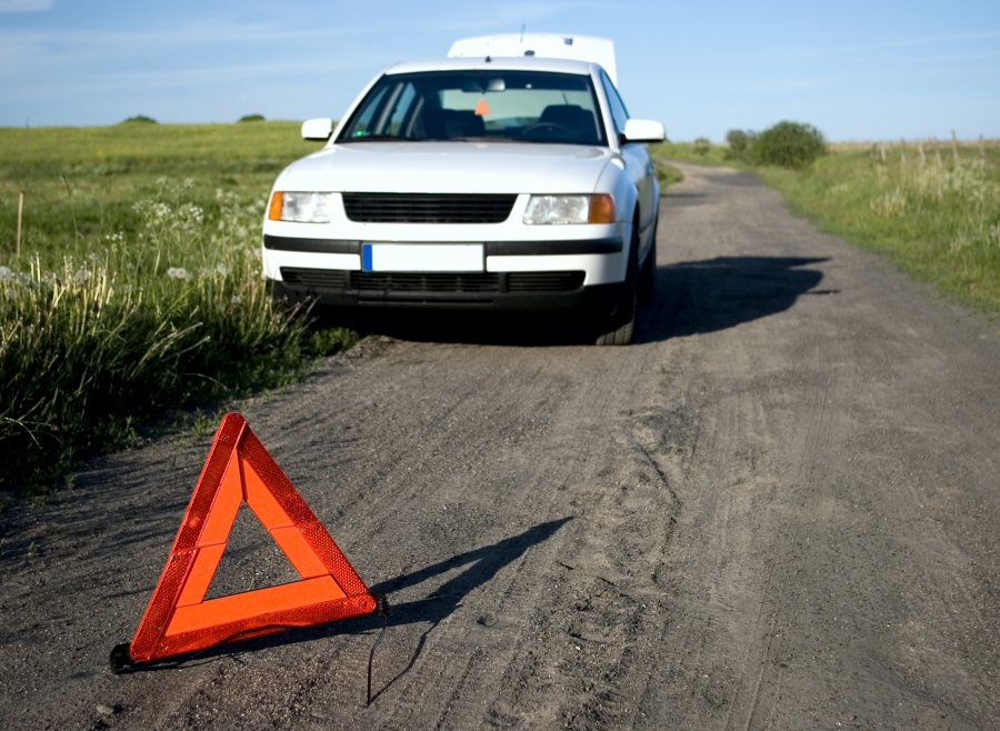 Image of a broken down vehicle