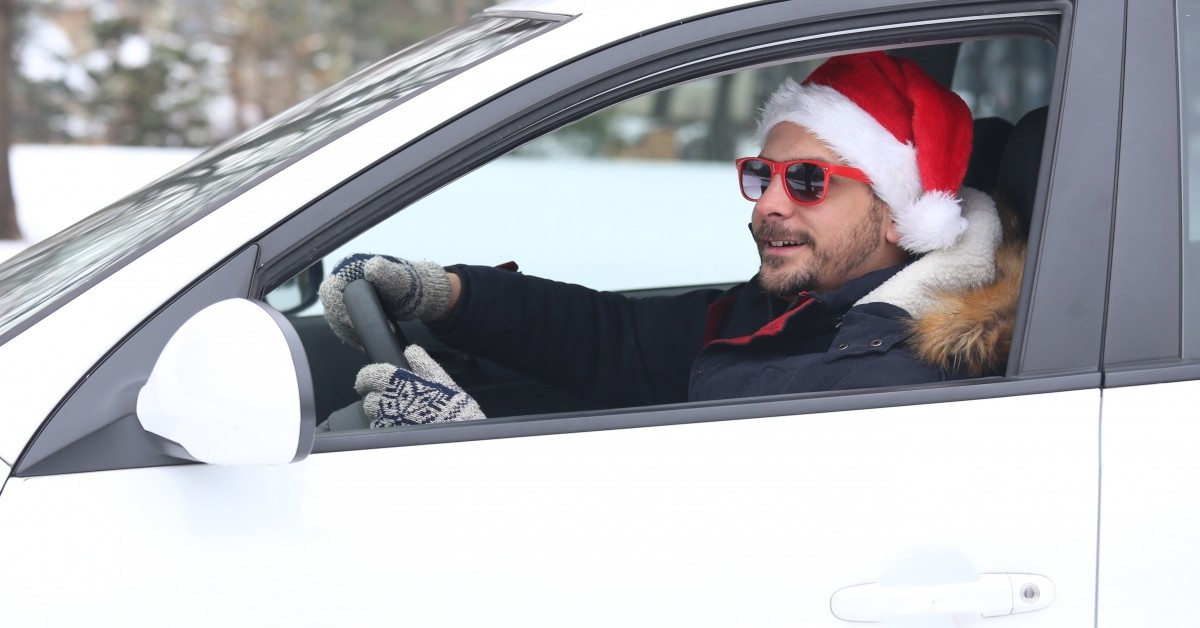 Image Of a Happy Holiday Car Shopper