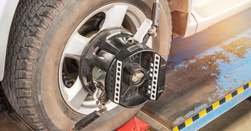 Image of wheel alignment